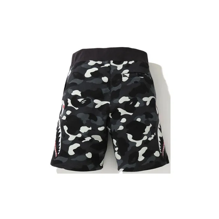 Bape City Shark Camo Sweat Shorts-1