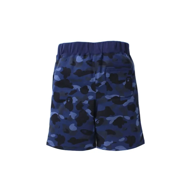 Bape Color Camo Wgm Print Shark Sweatshorts-1