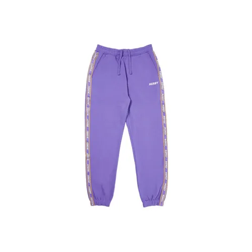 Nerdy Knitted Sweatpants Unisex Purple