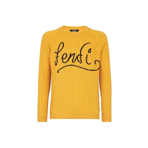 FENDI Sweaters Men Yellow