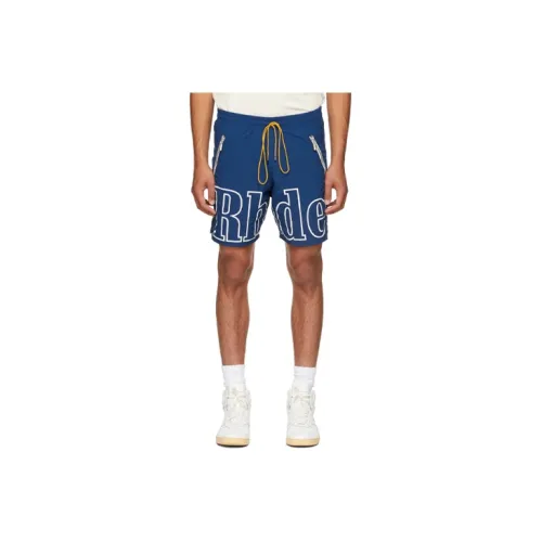 RHUDE Casual Shorts Men Blue