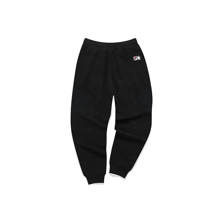 FILA FUSION Knitted Sweatpants Men Chic Black-1