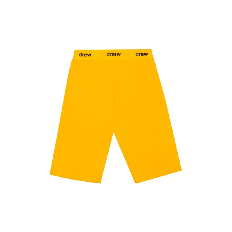 Drew House Letter Logo Series Sports Shorts Unisex Gold-1