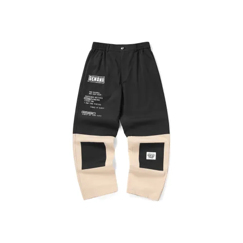 GENANX Casual Pants Unisex Black