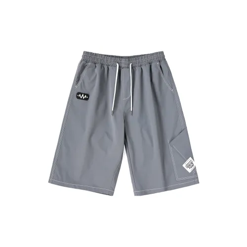 GENANX Casual Shorts Unisex Gray