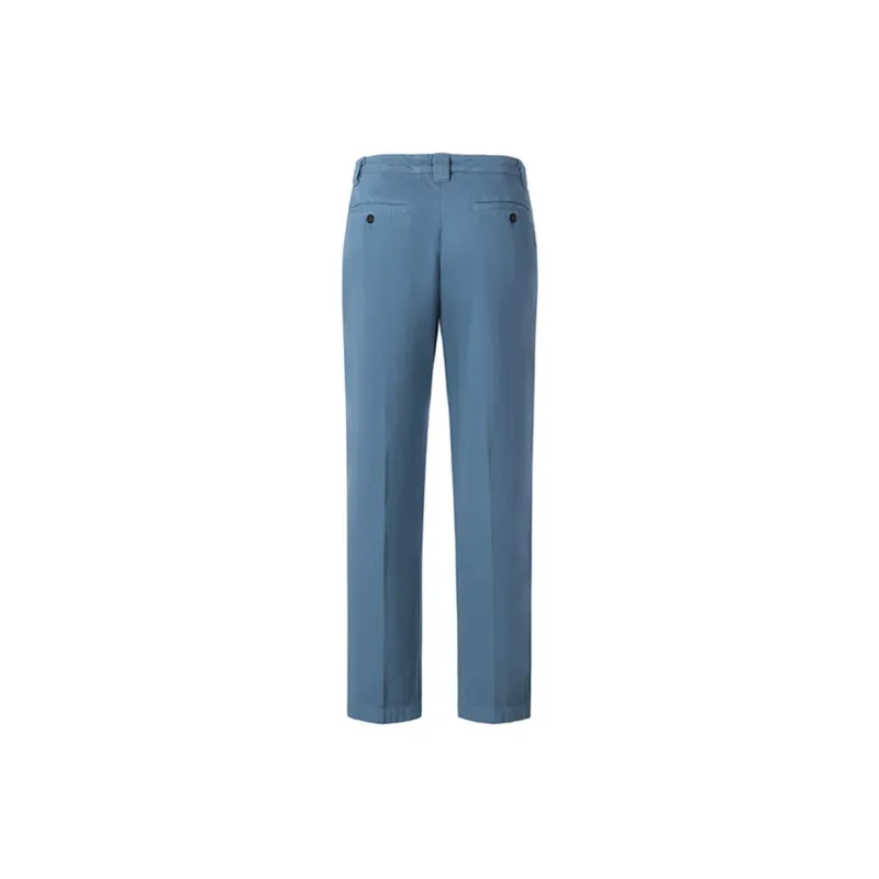 KENZO Letter Logo Casual Pants Men Dark Blue-1