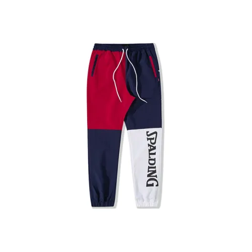 SPALDING Knitted Sweatpants Unisex Navy Blue