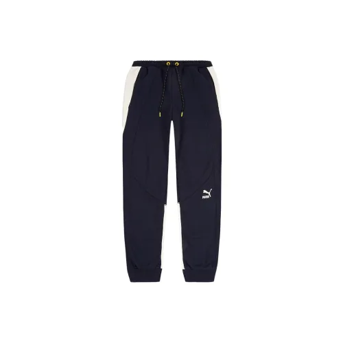 PUMA Knitted Sweatpants Men Tweed Blue