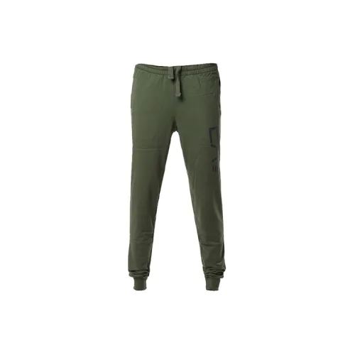 EMPORIO ARMANI EA7 SS21 Knitted Sweatpants Men's Green