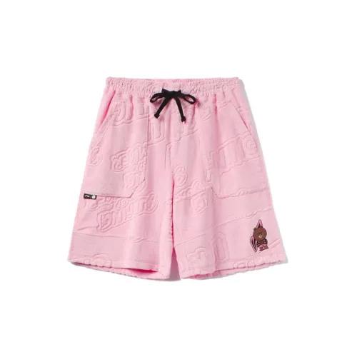 Line Friends X LINING Sports Fashion Collection Casual Shorts Unisex Pink