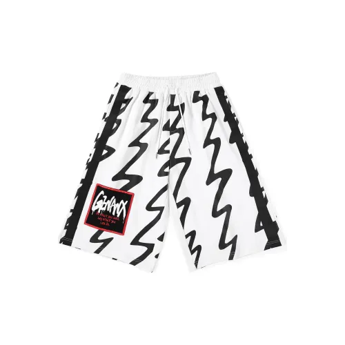 GENANX Casual Shorts Unisex White