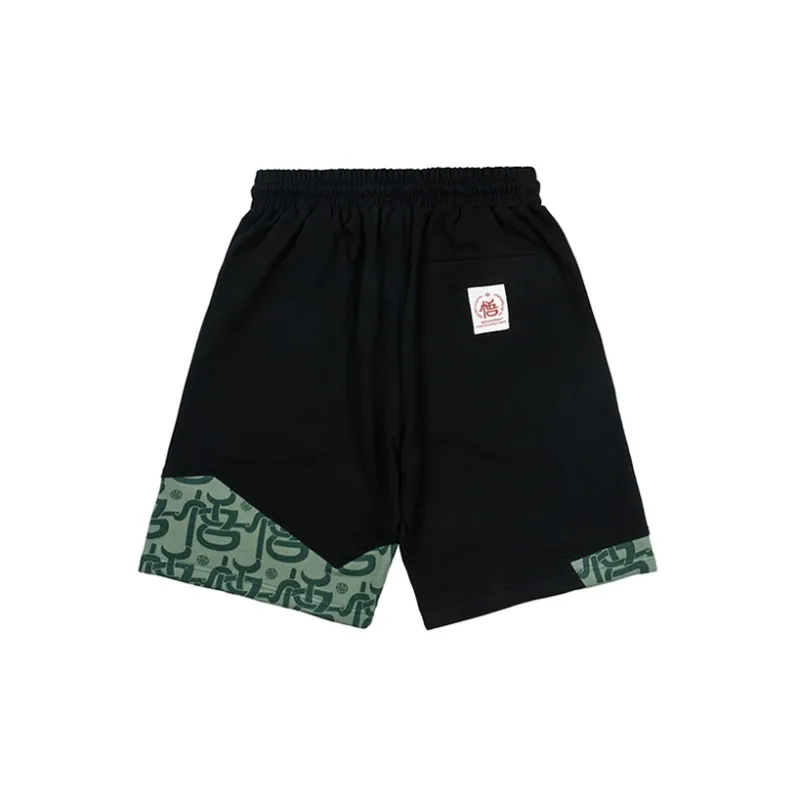 WOOKONG Loose Fit Shorts Men's Black-1