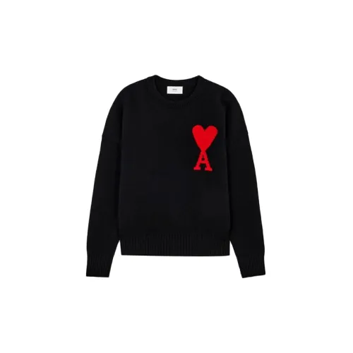 AMI Ami De Coeur Sweater Black Unisex