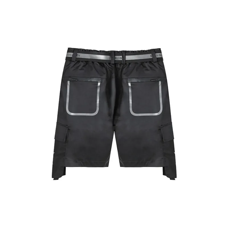 NORVINCY Urban Techwear Straight Fit Loose Fit Casual Shorts Men's-1