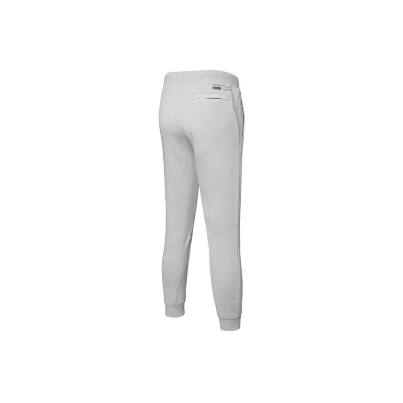 PUMA Knitted Sweatpants Men Light Gray-1