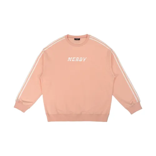 Nerdy Sweatshirts Unisex Orange Pink