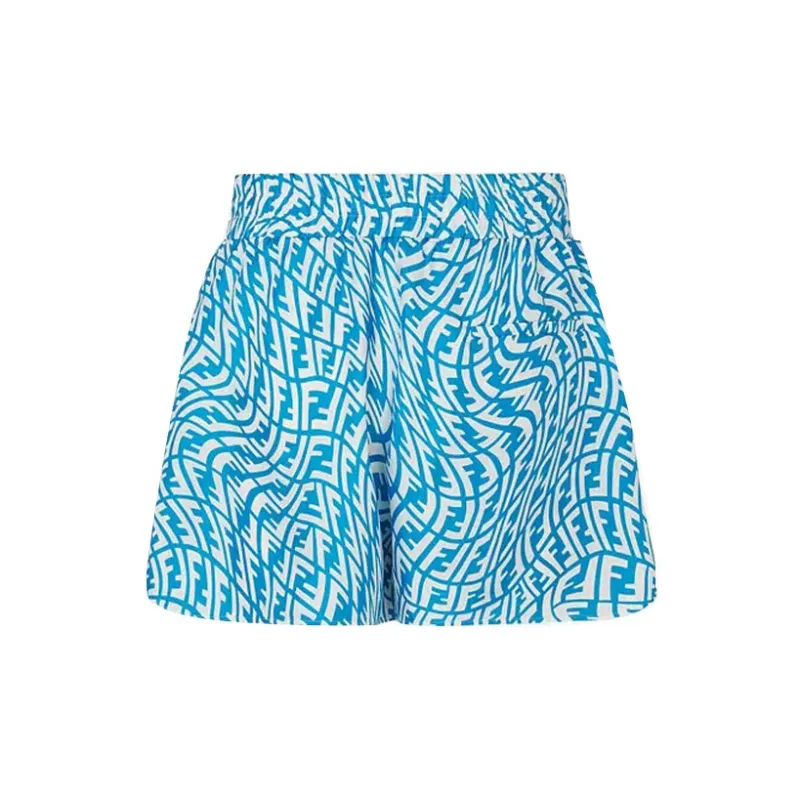 FENDI Ff Vertigo Silk Bermuda Shorts-1