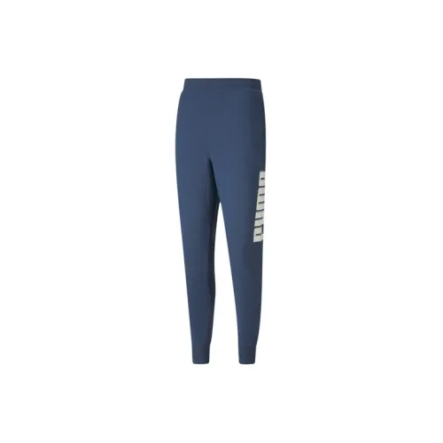 PUMA Knitted Sweatpants Men Dark Denim Blue