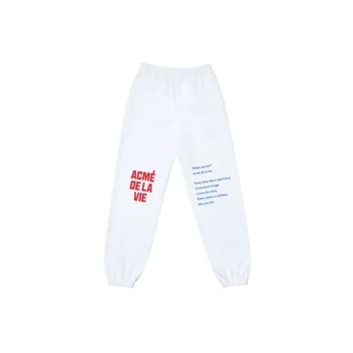 Acme De La Vie Knitted Sweatpants Unisex White