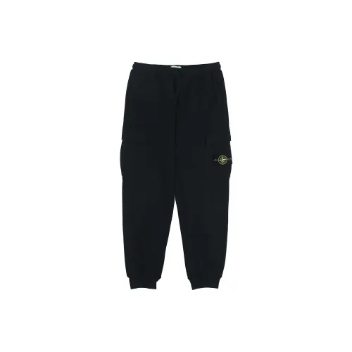 STONE ISLAND Knitted Sweatpants Men Black