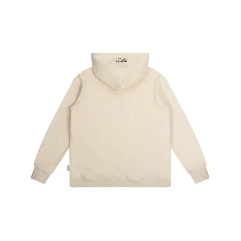 EMPTY REFERENCE Hooded Loose Fit Regular Sweatshirt Unisex Ivory-1