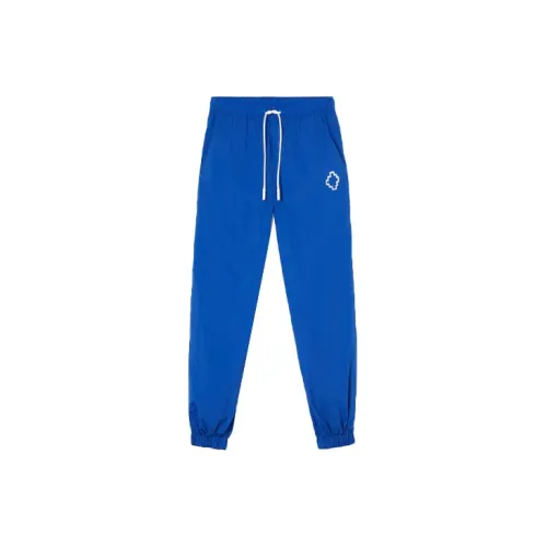 Marcelo Burlon Knitted Sweatpants Men Blue