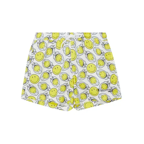 Smiley X Champion Smiley Casual Shorts Unisex White