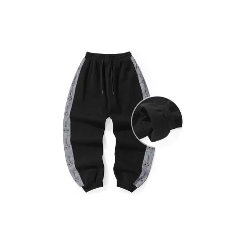 GENANX Knitted Sweatpants Unisex Black