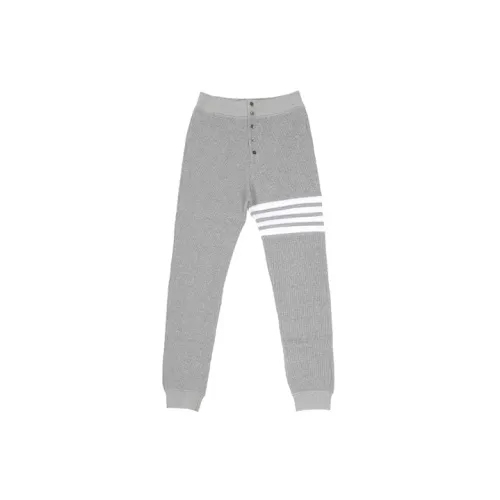 THOM BROWNE Knitted Sweatpants Men Gray