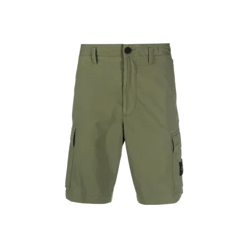 STONE ISLAND Cargo Shorts Men Green