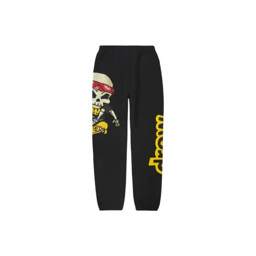 Drew House Letter Logo Series Knitted Sweatpants Unisex Black