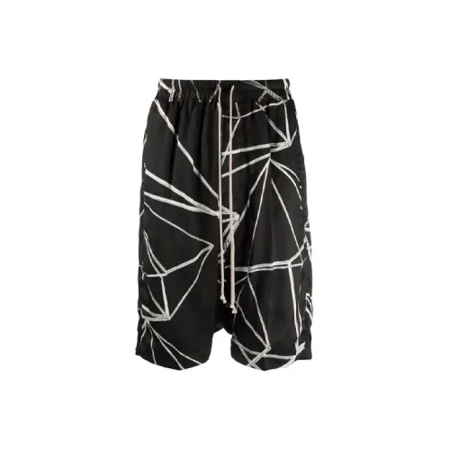 RICK OWENS Casual Shorts Men Black