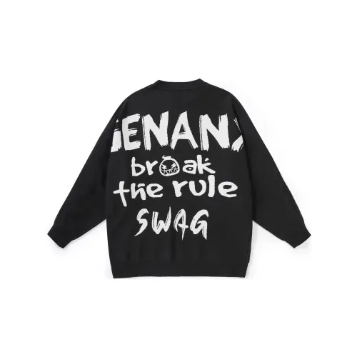 GENANX Sweaters Unisex Black