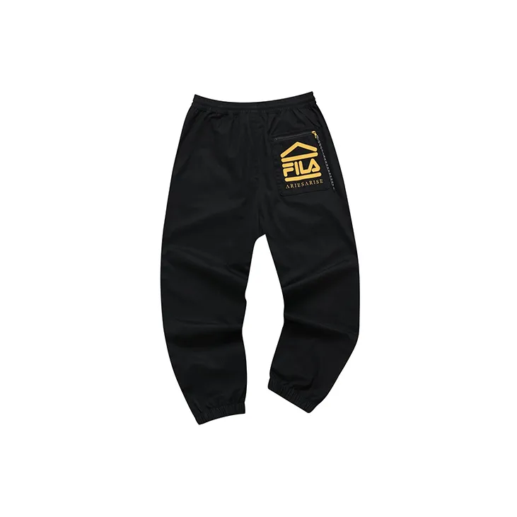 FILA FUSION x Aries Knitted Sports Pants Unisex Pitch Black-1