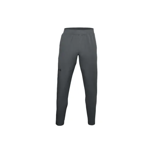 Under Armour Woven Collection Knitted Sweatpants Men Peach Gray