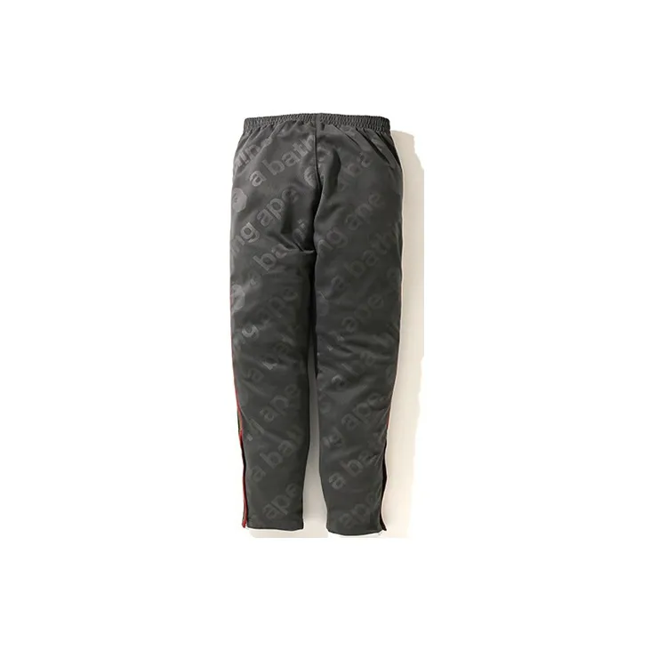 A BATHING APE A BATHING APE Side Tape Jersey Pants-3