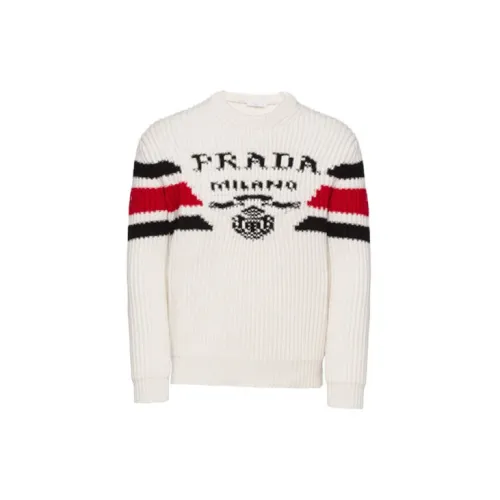 PRADA Cashmere Sweaters Men White