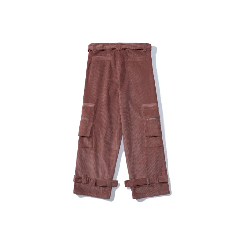 UNVESNO Cargo Pants Thickened Casual Pants Unisex-5