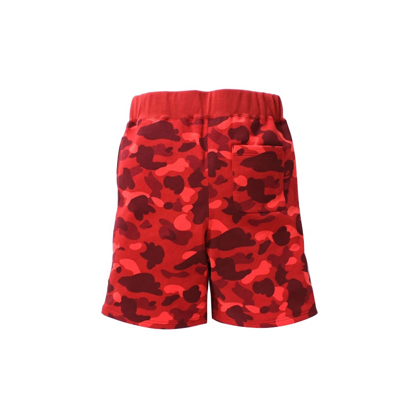 A BATHING APE Color Camo Wgm Print Shark Sweatshorts - POIZON