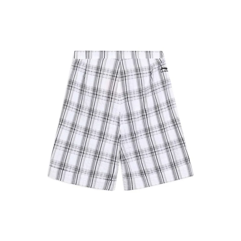 LINING Sports Trend Series Sports Shorts Men White-1