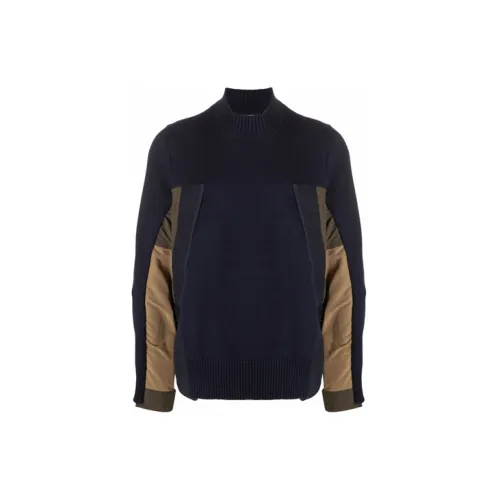 Sacai Sweatshirts Men Blue