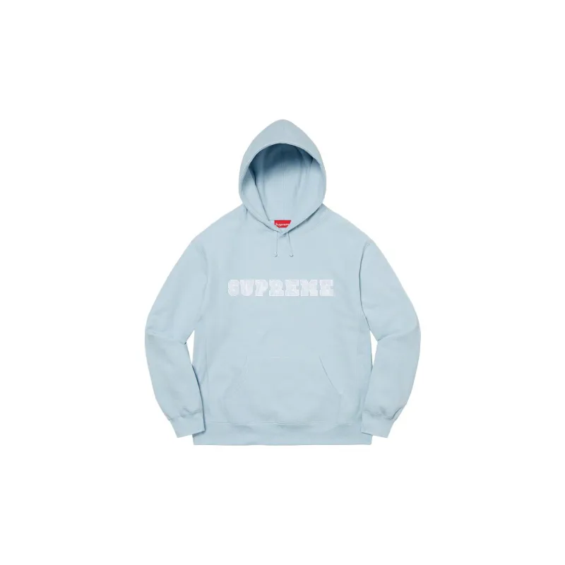 Supreme Lace Hooded Sweatshirt Blue XL - POIZON
