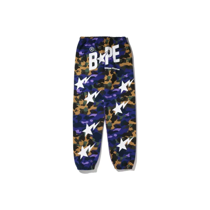 Bape X Heron Preston Mix 1st Camo Sweatpants-1