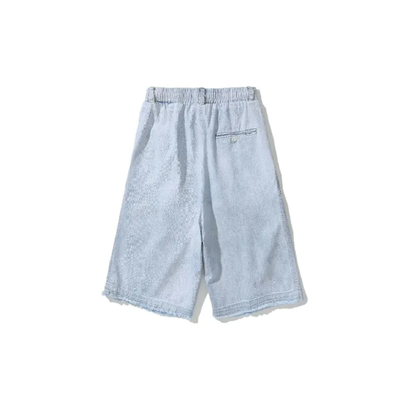 Drew House Smiley Collection Denim Shorts Unisex Light Denim-1