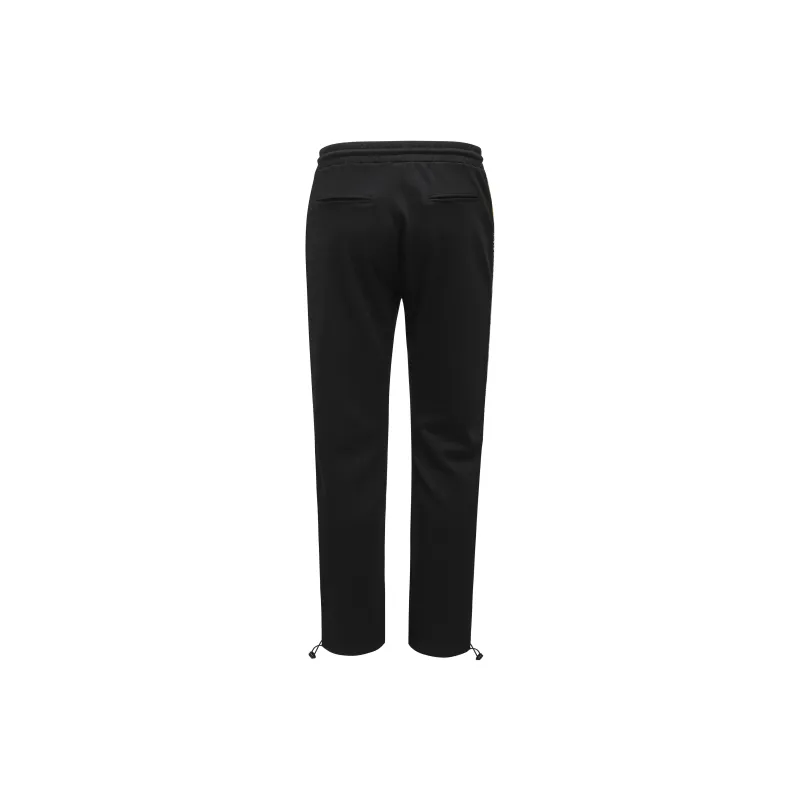 Valeria Obbaco Straight Sports Pants Unisex Black-1