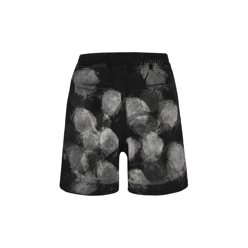 A11SLAVE Loose Fit Shorts Unisex Black Gray Color-1