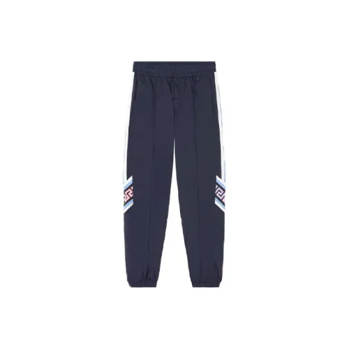 VERSACE Knitted Sweatpants Men Navy