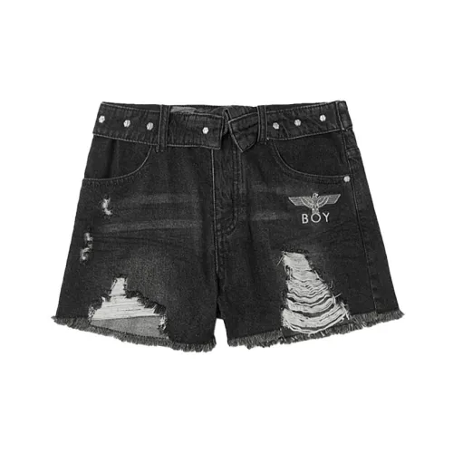 Boy London Denim Shorts Men Black