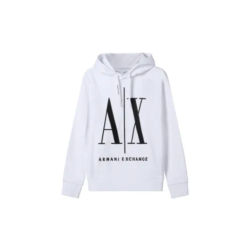ARMANI EXCHANGE AX embroidered logo hoodie