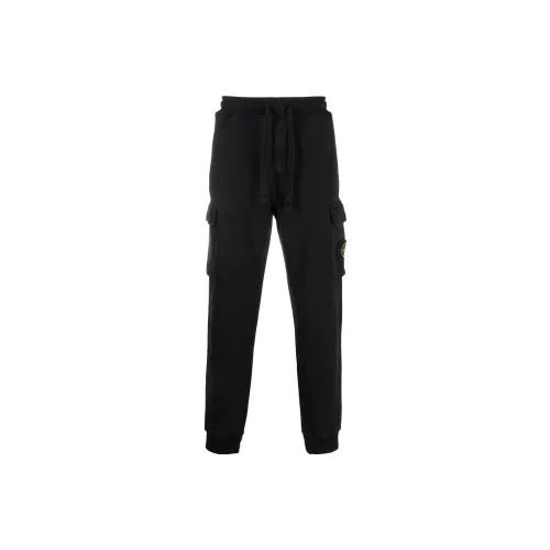 STONE ISLAND Knitted Sweatpants Men Black